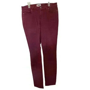 PAIGE SIZE 29 BURGUNDY JEAN